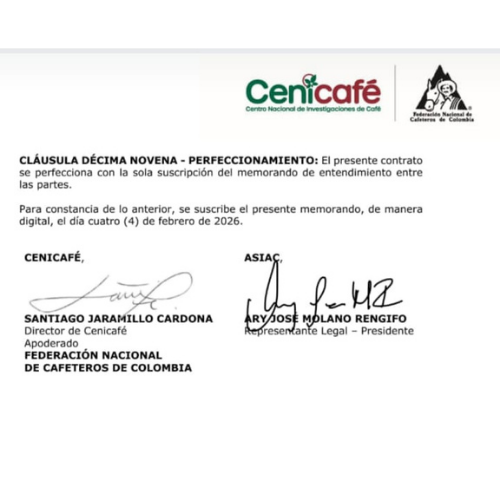 Alianza Estratégica: ASIAC y Federación Nacional de Cafeteros Unen Fuerzas por la Investigación y el Desarrollo Cafetero